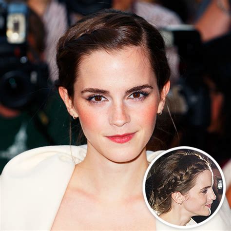 Emma Watsons Braided Updo Best New Hairstyles For Spring