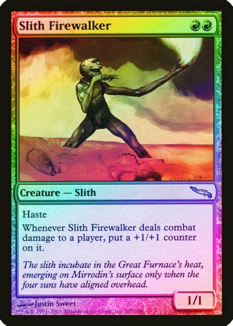 Slith Firewalker Foil Mirrodin Heavily Pld Red Uncommon Magic Mtg Card Abugames Ebay