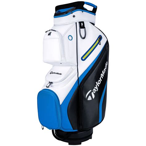 TaylorMade 2021 Deluxe Golf Cart Bag White/Black/Blue | Scottsdale Golf