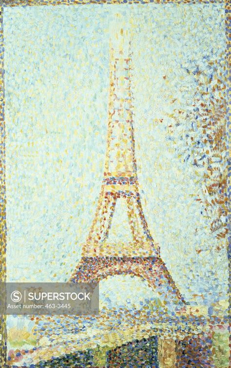 The Eiffel Tower Georges Seurat 1859 1891french Fine Arts Museum Of