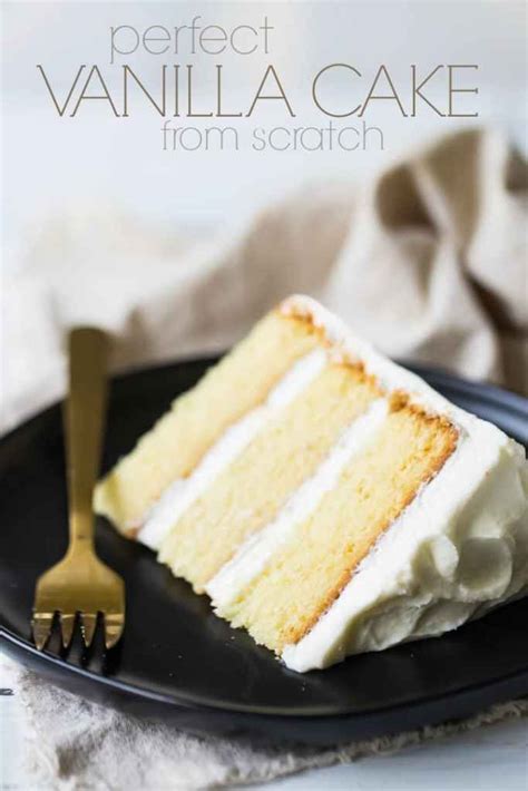 A recipe by carrie sellman, editor of the cake blog. Perfect Vanilla Cake Recipe- so moist & easy to make ...