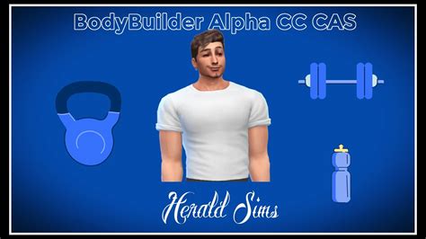Sims 4 Bodybuilder Alpha Cc Cas Youtube