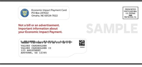 Your stimulus payment debit card will come in a white envelope that prominently displays the u.s. This is what correspondence from the Treasury Department with a stimulus check in the form of a ...