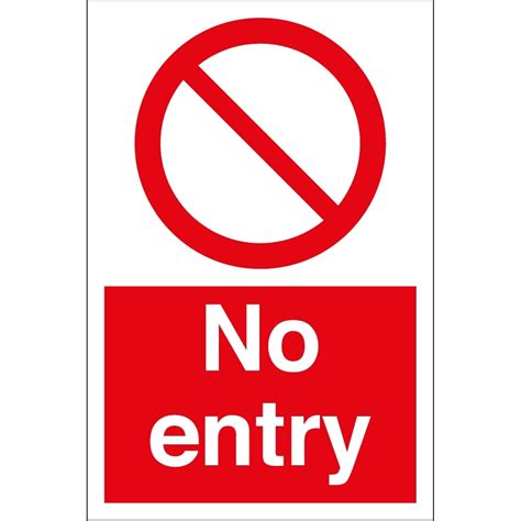No Entry Signs From Key Signs Uk
