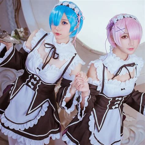 ram costume re zero life in a different world from zero rem cosplay costumes maid dress custom