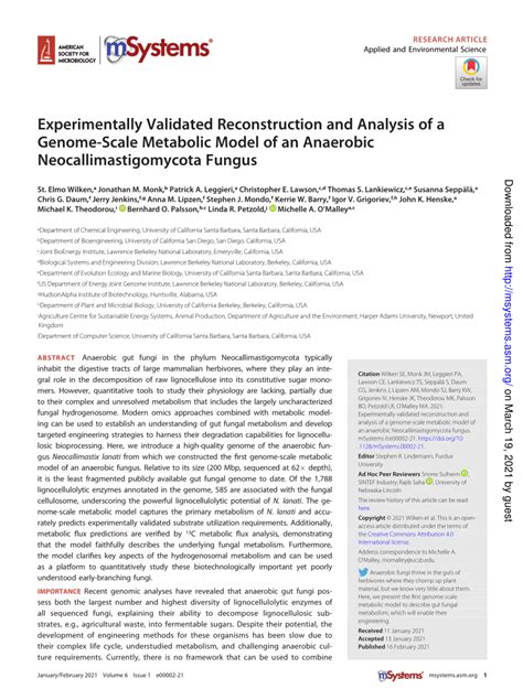 Pdf Experimentally Validated Reconstruction And Analysis Of A Genome