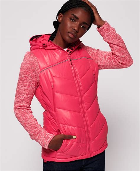 Womens Storm Classic Jacket In Raspberry Superdry