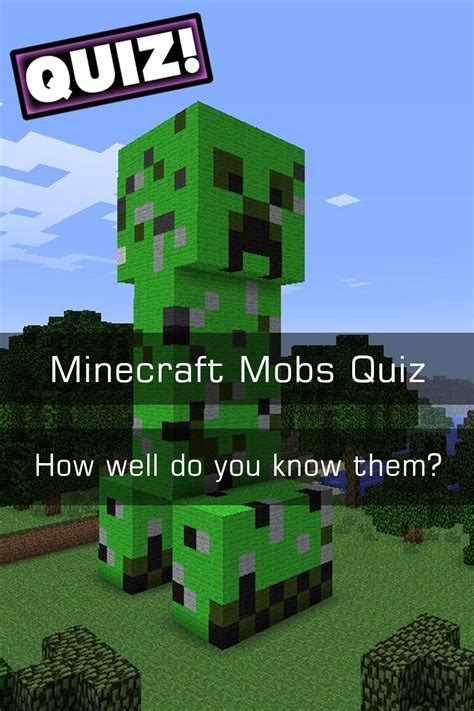 Minecraft Mobs Quiz - How well do you know them? | Minecraft mobs