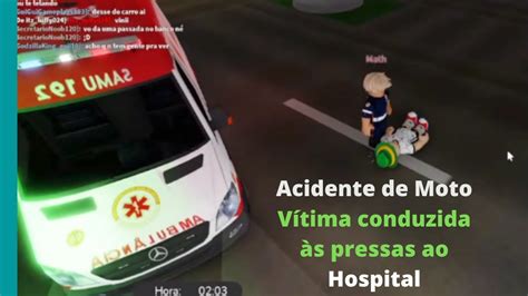 Motoqueiro Sofre Acidente Grave Socorrido E Encaminhado Para Hospital