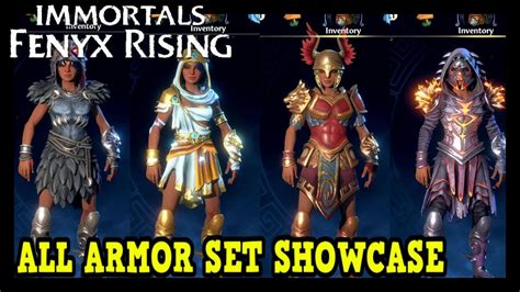 Immortals Fenyx Rising All Armor Set Showcase Character Customization Options Youtube