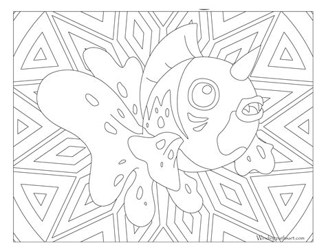 119 Seaking Pokemon Coloring Page ·