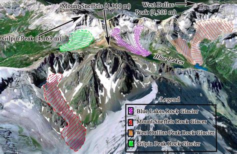 Mt Sneffels Rock Glaciers Photos Diagrams And Topos Summitpost