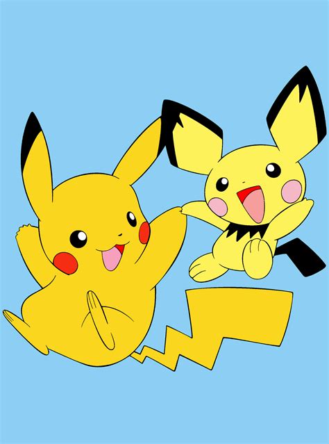 Pikachu And Pichu By Zanny Marie On Deviantart