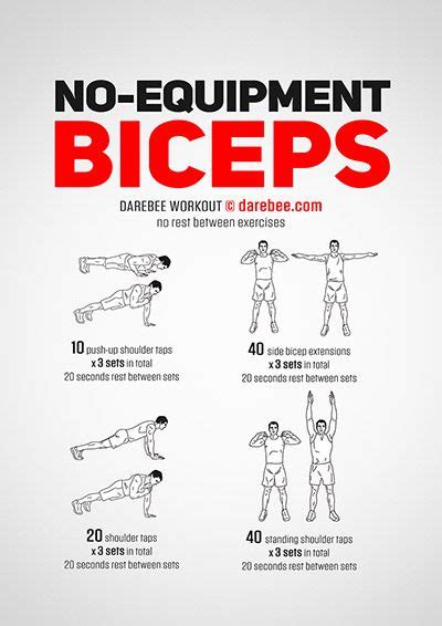 Darebee Workouts Biceps Workout Bodybuilding Workouts Routines