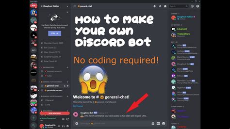 How To Make Your Own Discord Bot For Free No Coding Required Youtube