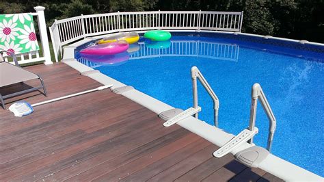 Above ground pool installation problems i am installing a 21' agp with my husband in our straps on above ground pool pushing through liner just had 15×30 above ground oval installed we built a wall the circumference around … wet ground installations we are waiting to have our 18'x. Above Ground Pools CT, Pool Installer, Pool Repair | Rizzo ...
