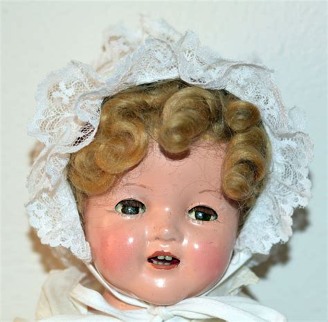 Ultra Rare Vintage Ideal 30s Composition Baby Shirley Temple Doll
