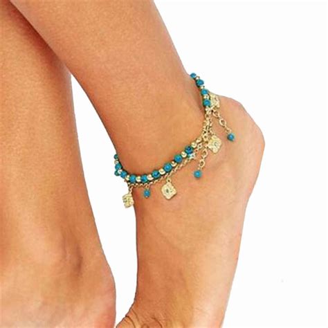 Gussy Life Wholesale Women Bohemian Beach Barefoot Sandal Foot Jewelry Anklet Chain Jan11 In