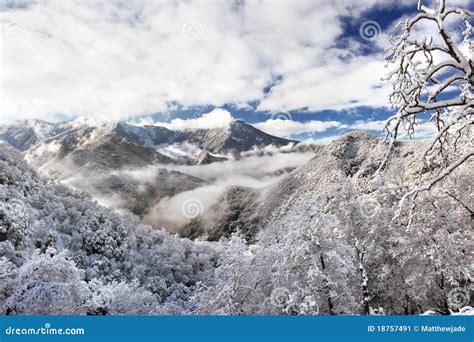 Snowy Mountain Morning Stock Image Image 18757491
