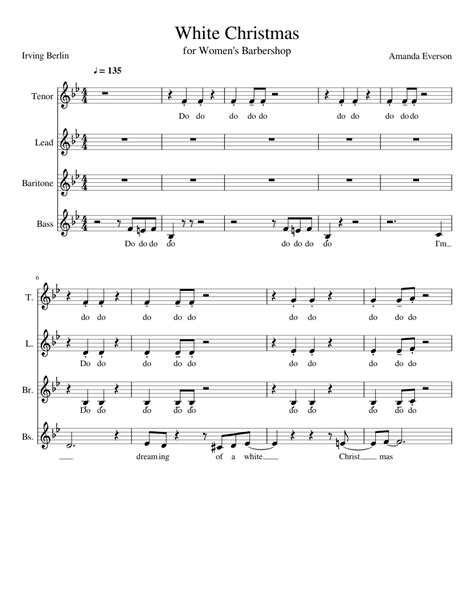 White Christmas Sheet Music For Piano Download Free In Pdf Or Midi