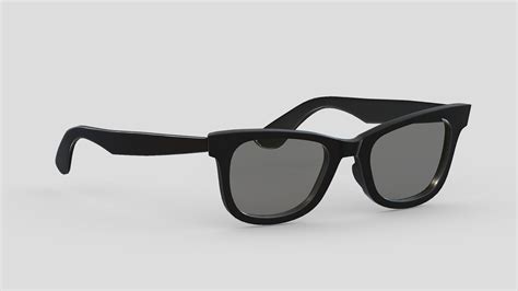 wayfarer eyeglasses low poly pbr realistic buy royalty free 3d model by frezzy frezzy3d