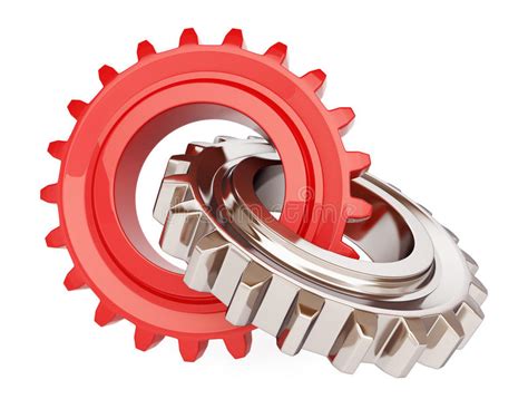 Gear Ratio Vector Illustration Labeled Physical Formula Explanation