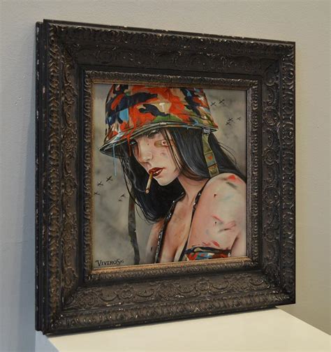 Brian M Viveros Chameleon Oil And Acrylic On Maple Wood