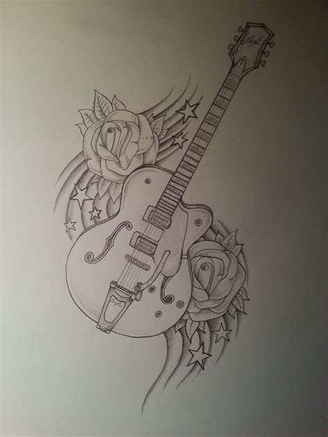 Guitar Drawing Music Drawings Pencil Art Drawings Tattoo Drawings