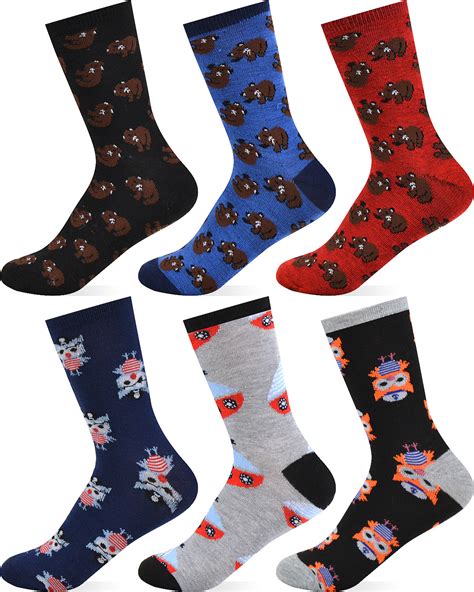 Wholesale Boys Novelty Crew Socks Size 9 11 Assorted Colors