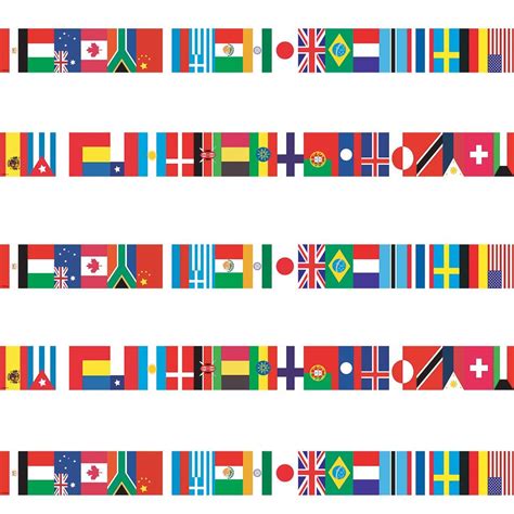 International Flags Straight Border United Art And Education