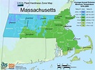 Massachusetts Plant Hardiness Zone Map • Mapsof.net