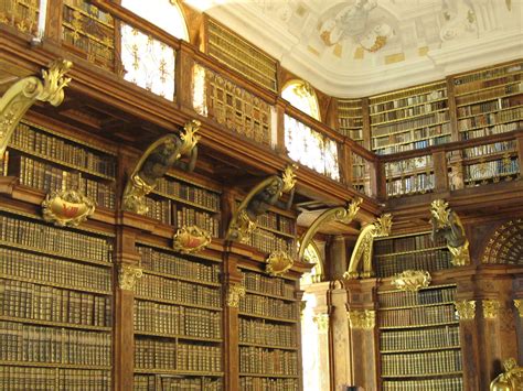 Melk Abbey Library Austria Grand Library Local Library Gentlemans
