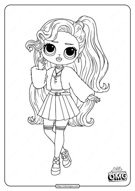 Lol Surprise Omg Pink Baby Coloring Page Coloring Home