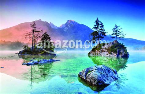 Misty Summer Morning On The Hintersee Lake In Austrian Alps Poster