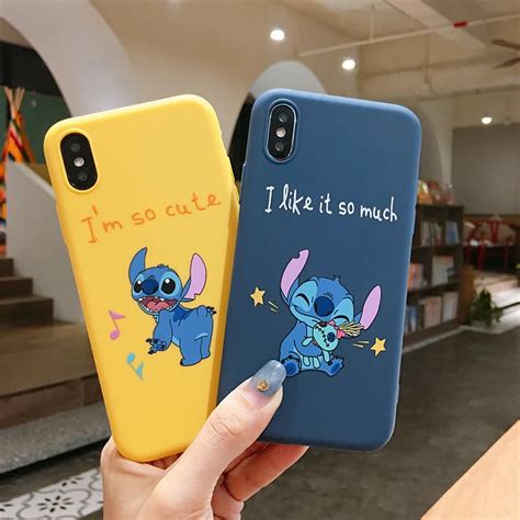 Cute Cartoon Lively Stitch Phone Case For Iphone 6 6s 7 8 Plus X Xs Max