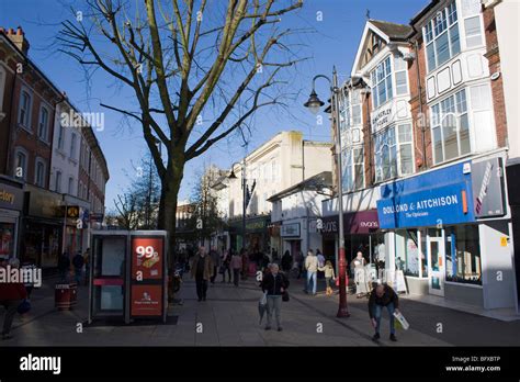 Royal Tunbridge Wells Town Centre High Street Kent England Uk Gb Stock