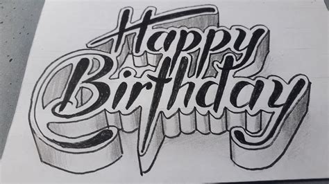 Cool Happy Birthday Sketches