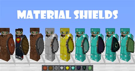 Minecraft Material Shields Mod 2021 Download