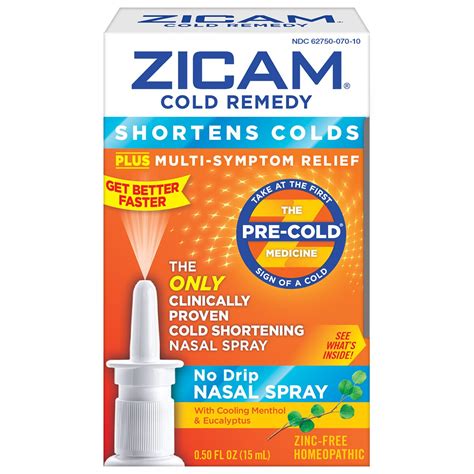 Homeopathic Zicam Cold Remedy Nasal Spray 05 Oz Pick Up In Store Today At Cvs