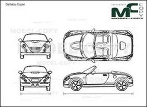Daihatsu Copen D Drawing Blueprints Model Copy Default
