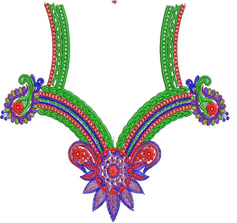 Arabic Embroidery Neck Designs 7