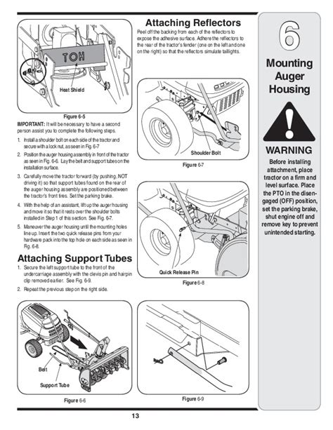 Mtd Oem 190 032 190 032 101 Snow Blower Owners Owners Manual English