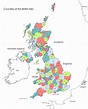 Show The Counties Of England - universe map travel and codes