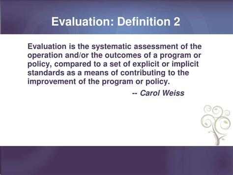 Ppt Program Evaluation Webinar Series Part 2 Powerpoint Presentation