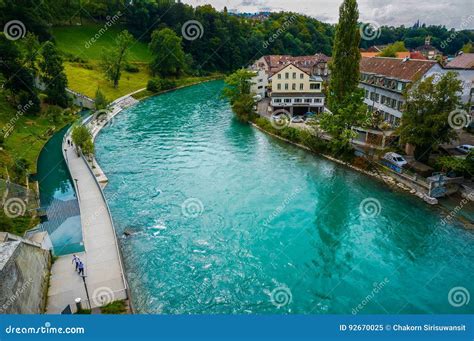 The Aare At Bern Switzerland Stock Image Image Of River Aare 92670025