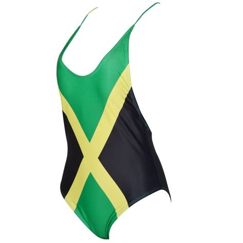 Voaryisa Womens Fashion One Piece Caribbean Jamaica Flag Rasta Sport