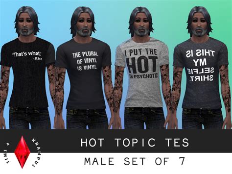 The Sims Resource Set Of Hot Topic Tees