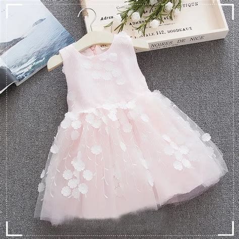 Cielarko Baby Girls Dress 2018 Summer Infant Flower Appliques Formal I
