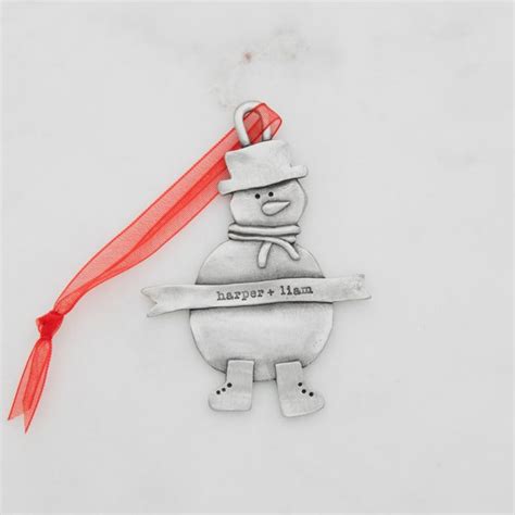 Snowman Ornament Pewter By Lisa Leonard Designs