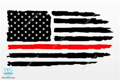 American Distressed Flag Firefighter Graphic by SVGcrafters · Creative